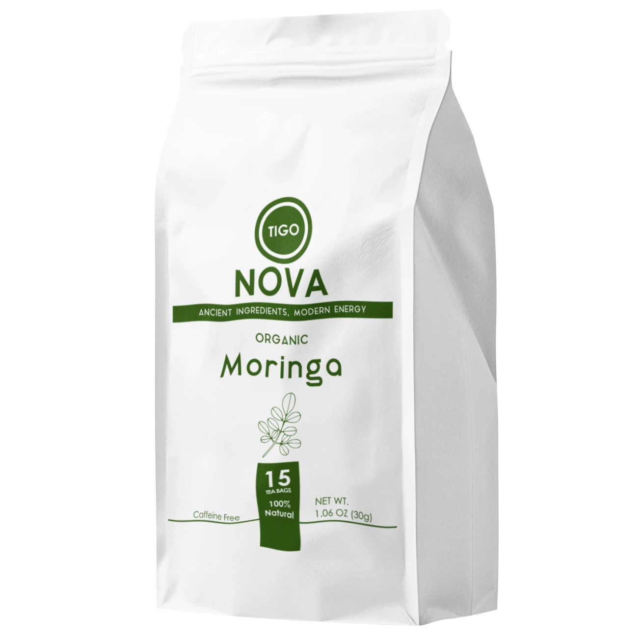 Premium Moringa Tea With Ginger, Rare Alligator Pepper & Mint